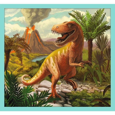 Puzzle 10w1 W świecie dinozaurów dinozaury Trefl