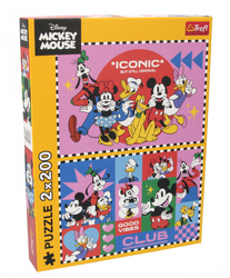 Puzzle Disney 2 x 200 el. Czas z przyjaciółmi Trefl
