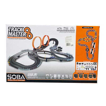 Tor samochodowy z dwoma pętlami 865 cm dla dwóch osób światła dźwięki