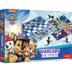 Gra planszowa Warcaby i Młynek Psi Patrol
