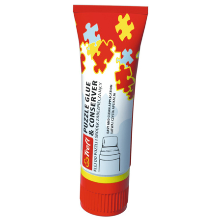Mała tubka Klej z gąbką środek zabezpieczający do puzzli 70 ml Trefl