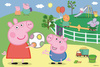 Puzzle 60 elementów zabawy w gronie przyjaciół Świnka Peppa Trefl