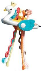 ŁABĘDŹ KOLOROWE LINKI ZABAWKA SENSORYCZNA DLA NIEMOWLĄT TULI FUN