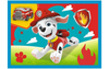 PUZZLE 4W1 BIEGNĄCE PIESKI PSI PAW PATROL TREFL 34628