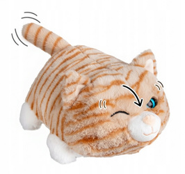 PLUSZOWY KOT interaktywny Mruga oczami Macha ogonkiem Miauczy