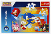 Puzzle 60 elementów Sonic w akcji Trefl