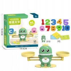 GRA EDUKACYJNA NAUKA LICZENIA WAGA SZALKOWA DINOZAUR