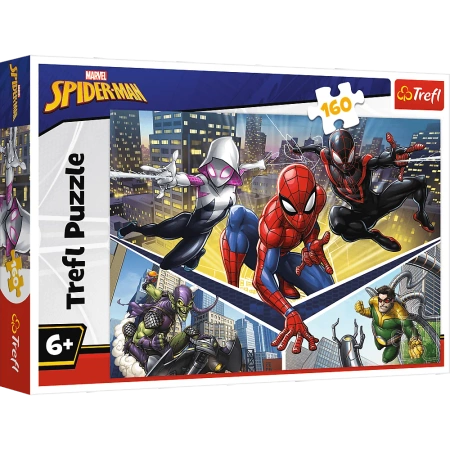 Puzzle 160 elementów Siła Spidermana Trefl