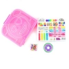 Zestaw do robienia bransoletek DIY duży w walizce organizer