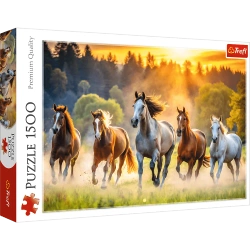 Puzzle 1500 el. Dzikie konie Trefl