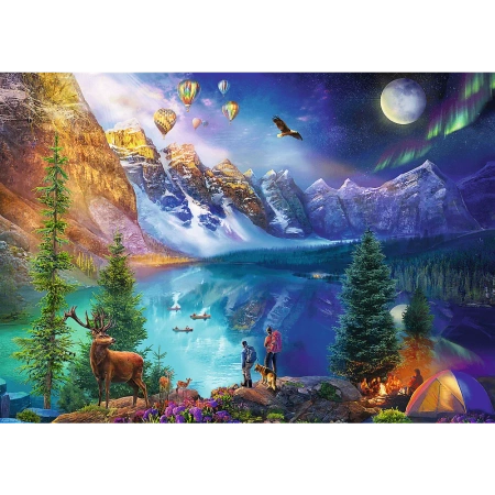 Puzzle 2 x 500 elementów Wycieczka po Ameryce Trefl