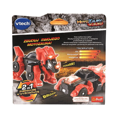 Zabawka interaktywna Vtech Motozaury Triceratops w jajku