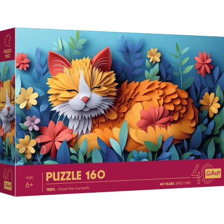 Puzzle z efektem 3D 160 elementów 40-lecie Trefl Kotek