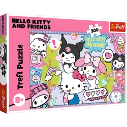 Puzzle Hello Kitty 300 elementów Szalone trio Trefl