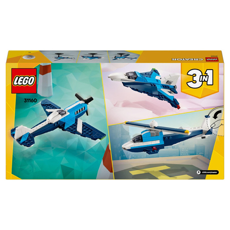 LEGO CREATOR 31160 3W1 Statek powietrzny samolot wyścigowy