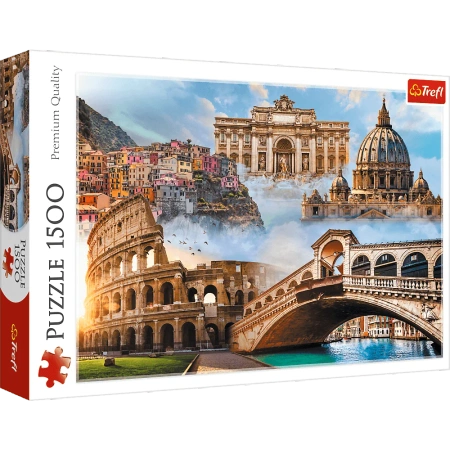 Puzzle 1500 el. Ulubione miejsca: Włochy