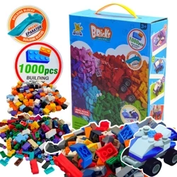 KLOCKI KONSTRUKCYJNE ZESTAW 1000 SZTUK POJAZDY POLICYJNE POLICJA