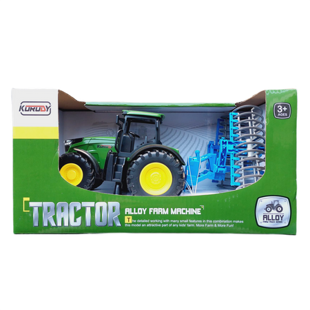 Traktor z maszyną rolniczą WAŁ UPRAWOWY
