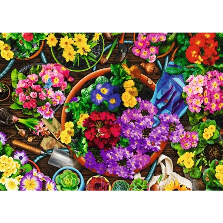 Puzzle 2x500 elementów Prace w ogrodzie Trefl
