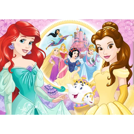 TREFL PUZZLE 100 Glitter Wspomnienia Belli i Ariel
