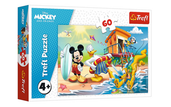 Puzzle 60 elementów Ciekawy dzień Mikiego i jego przyjaciół Miki Trefl