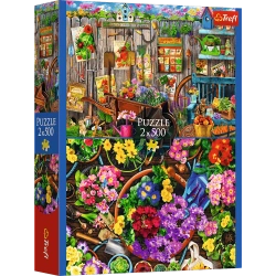 Puzzle 2x500 elementów Prace w ogrodzie Trefl