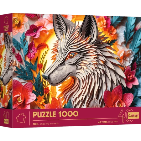 Puzzle z efektem 3D 1000 elementów 40-lecie Trefl Wilk