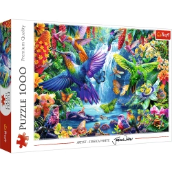 Puzzle 1000 el. Kolibry w tropikach