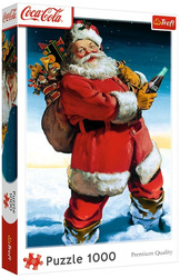 Puzzle Coca-Cola 1000 el. XMAS. Mikołaj na śniegu