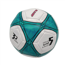 Piłka nożna rozmiar 5 rekreacyjna JET5 turkusowo biała