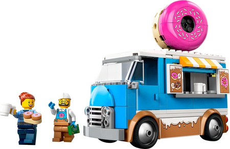 LEGO CITY 60452 Mobilna pączkarnia z odczepianym stoiskiem z pączkami