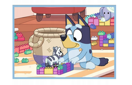 PUZZLE 4W1 BLUEY I JEGO ŚWIAT TREFL 34637