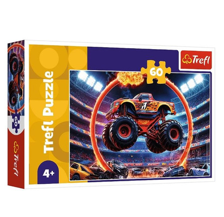 Puzzle 60 el. Monster truck auto terenowe Trefl