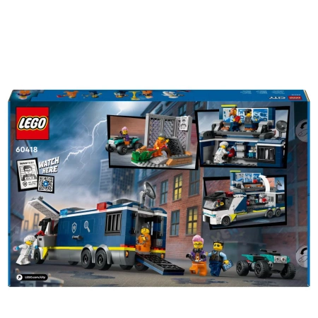 LEGO City 60418 Policyjna ciężarówka z laboratorium kryminalnym