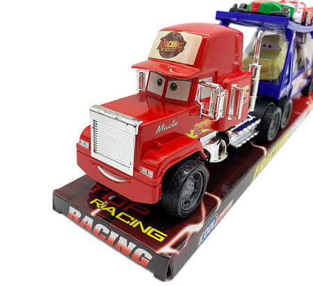 TRUCK AUTO LAWETA TIR 6 SAMOCHODÓW AUTA NAPĘD FRYKCYJNY