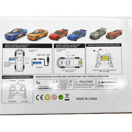 NEW Auto sportowe zdalnie sterowane RC 2,4G napęd na tył ładowanie USB