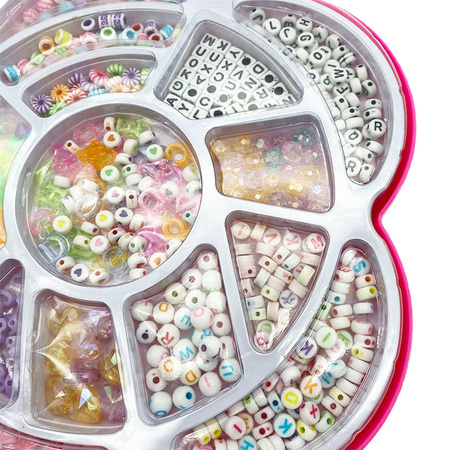 Zestaw do robienia bransoletek DIY pudełko w kształcie kwiatka 