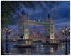 DIAMENTOWA MOZAIKA HAFT DIAMENTOWY LONDYN NOCĄ MOST TOWER BRIDGE