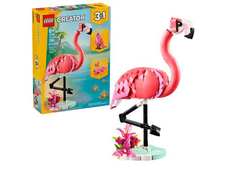 LEGO Creator 31170 dzikie zwierzęta różowy flaming papuga aksolotl