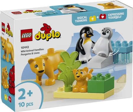 LEGO DUPLO 10442 Rodziny dzikich zwierząt pingwiny i lwy