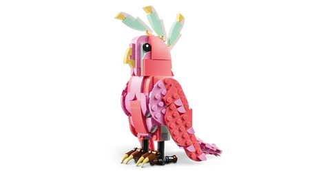 LEGO Creator 31170 dzikie zwierzęta różowy flaming papuga aksolotl