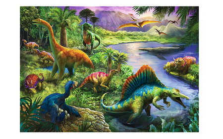 Puzzle 200 elementów drapieżne dinozaury Trefl 13281