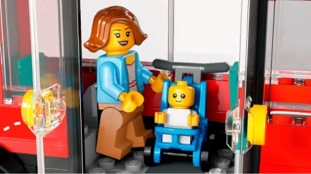 LEGO 60407 City Czerwony piętrowy autokar