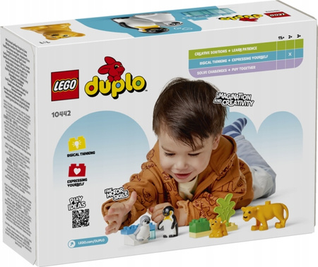 LEGO DUPLO 10442 Rodziny dzikich zwierząt pingwiny i lwy