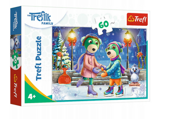 Puzzle 60 elementów zima u Treflików Trefliki Trefl