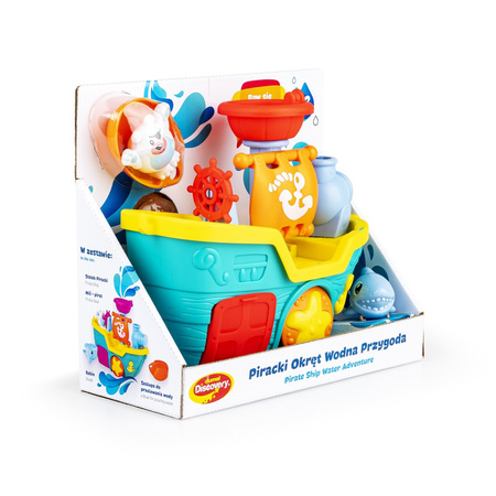 PIRACKI OKRĘT WODNA PRZYGODA zabawka do kąpieli wanny Dumel