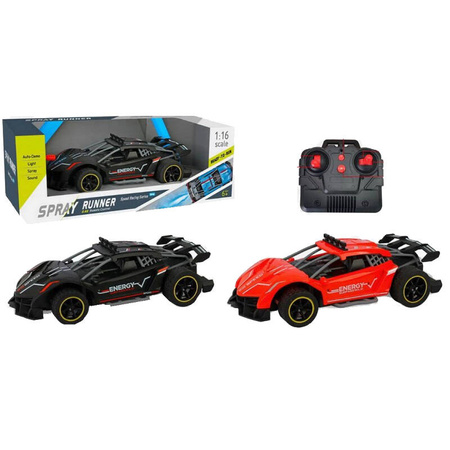 Auto zdalnie sterowane R/C 1:16 dym z wydechu ładowanie