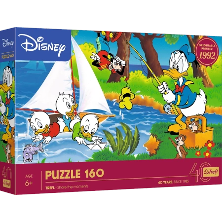 Puzzle Disney 160 elementów 40-lecie Trefl Przygoda nad jeziorem