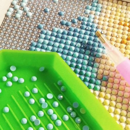 DIAMENTOWA MOZAIKA HAFT 5D Las jesienna ścieżka