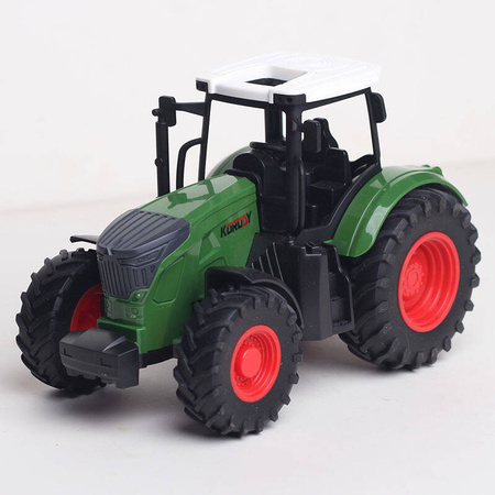 Traktor zielony CIĄGNIK z gumowymi kołami dla dzieci